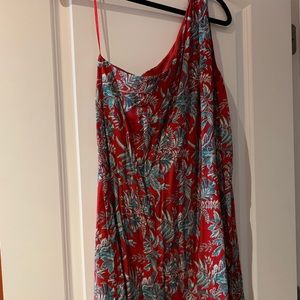 One shoulder flowy dress